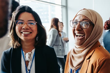 women in business attending an event