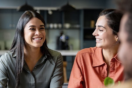 woman in business having a conversation